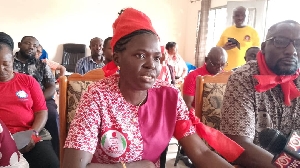 TEWU's Ruth Baidoo, the Volta Regional Industrial Relations Officer