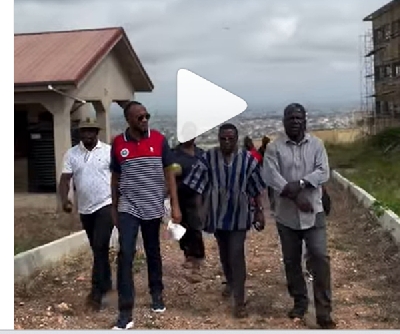 Jerry Ahmed and histeam touring the project site