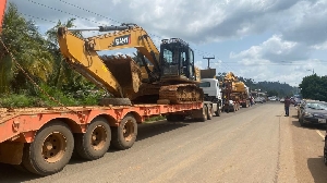 Excavators siezed during NAiMOS operatio s Eastern Region