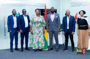 FZA CEO with Dr Micheal Obeng and his teamt