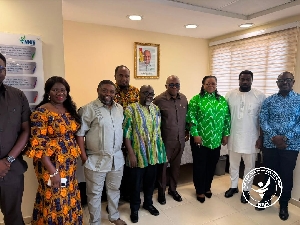 Victor Bampoe in a group photo with the medical superintendants