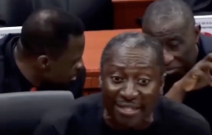 Minority Leader Alexander Afenyo-Markin takes aim at Finance Minister Ato Forson in Parliament