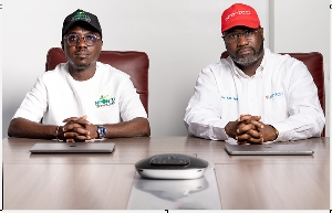 Dr. Stephane Nwolley, CEO of Npontu Technologies and Dr. John Obeng Apea, CEO of eTranzact Ghana,