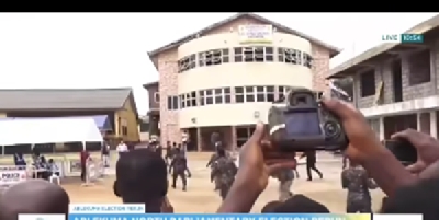 The chaotic scene at Ablekuma North