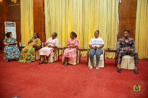 A panel at the Banquet Hall as the presidency marks Breast Cancer Awareness Month