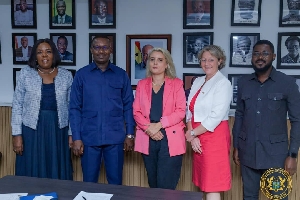 Swiss delegation at the Minister's office