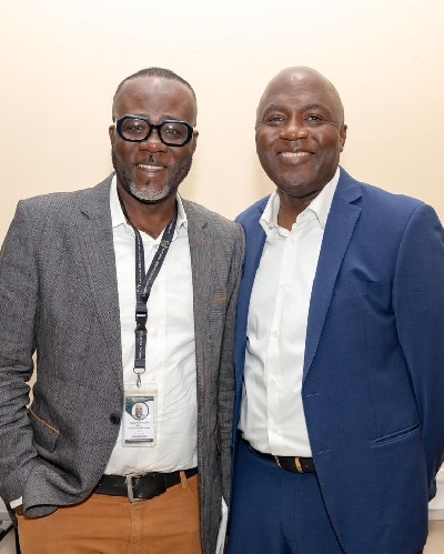 Alhaji Mohammed Nasiru and Kakara Baiden after the meeting