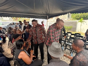 Slyvester Mensah leading the delegation