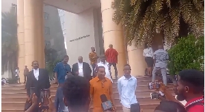 Wontumi leaving the court premise