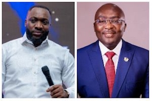Prophet Eric Boahen Uche (L) and Dr Mahamudu Bawumia (R)