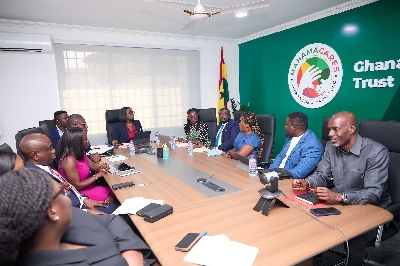 Oboubia Darko-Opoku engaing with management of Global Pharmaceutical Company