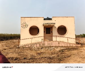 Abandoned toilet project in Ashaiman