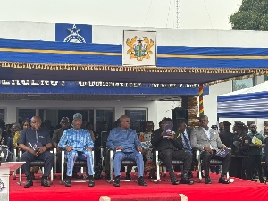 Interior Minister seated withPresident Mahama