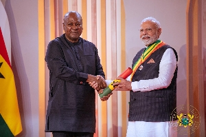 Mahama honouring the Indian PM