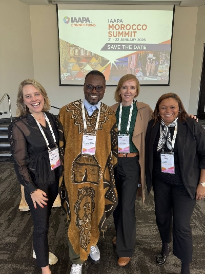 Gilbert Aggrey and his coilleagues at the summit in Cape Town