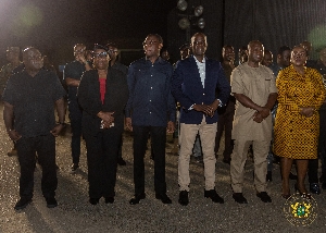 NDC officials at the base to receice the bodies of the victims of helicopter crash