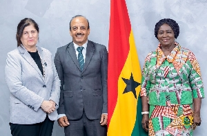 Vice President Prof Jane Naana Opoku-Agyemang andHis Excellency Abdulfatah Ahmed Khalifa Al Sattar