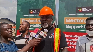Patrick Asford Boadu addresing the press