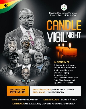 Eastern NDC organizes vigil for departed souls
