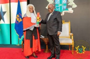 Gertrude Torkornoo anf former President Nana Addo