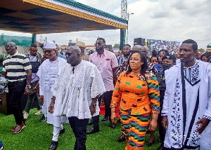 Julius Debrah heding to the durbar grounds