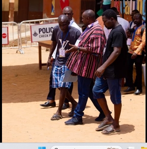 John Boadu  monitoring the by-election