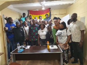 Ambassador Namoale with Ghanaians in Sao Paulo