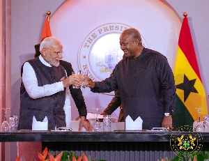 Indian Prime Minister and President Mahama