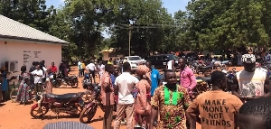 A scene at Garu D/A Primary and Junior High School