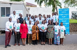 A still from the media briefing in Accra on the nationwide rollout of the Human Papillomavirus (HPV) vaccine
