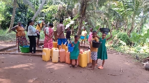 Frustrated school children in Ho