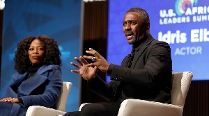 Elba (right) attended the US Africa Leaders Summit in Washington DC in 2022